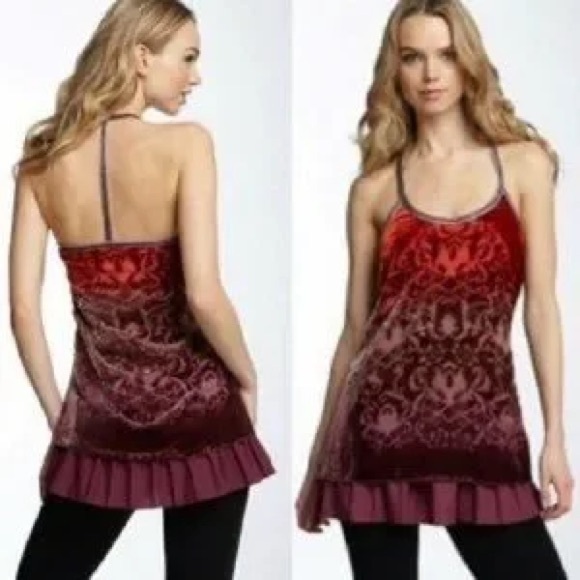 Free People Forbidden Ivy Ombré Velvet Tunic Dress Size 0 NWOT - Picture 12 of 12